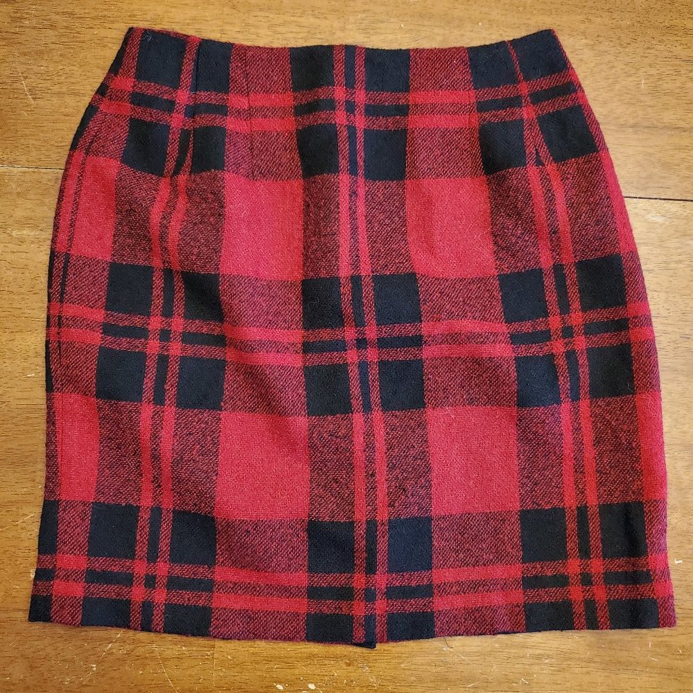Ann Taylor Plaid Skirt 8